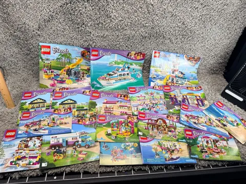 Lot of 17 LEGO Friends Instruction Manuals - Various Sets