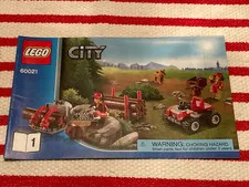 Lego City 60021 Quadbike, Log Loader & 2 Lumberjacks Instruction Book 1 ONLY