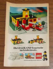 Rare Advertising LEGO Legoland Town 374 Fire Station Fire Truck 1978