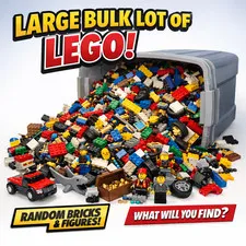 2 Lb Lego Mystery Bin- Random Bricks, Minifigures & Parts!
