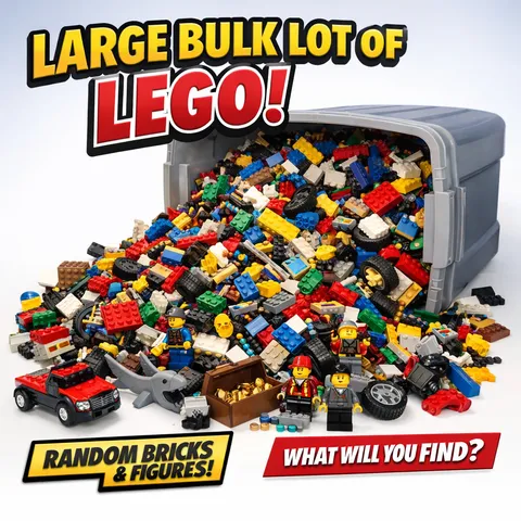 2 Lb Lego Mystery Bin- Random Bricks, Minifigures & Parts!