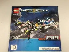 Lego Space Police 5973 Hyperspeed Pursuit Instruction Manual Good Condition