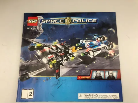 Lego Space Police 5973 Hyperspeed Pursuit Instruction Manual Good Condition