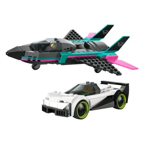 LEGO CITY Great Vehicles Jet Vs Sports Car Building Set (259 Pieces) 6+