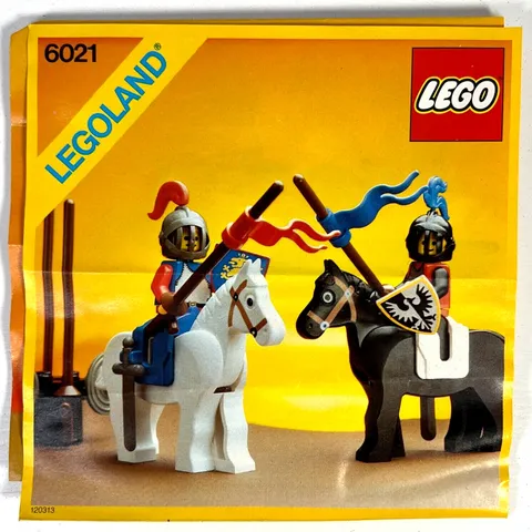 Vintage (Manuel Only) Lego 6021 Lego Knight Tournament Rider Instructions