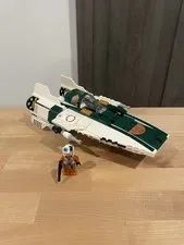 LEGO Star Wars Resistance A-Wing Starfighter 75248 Complete Ship & Pilot Figure
