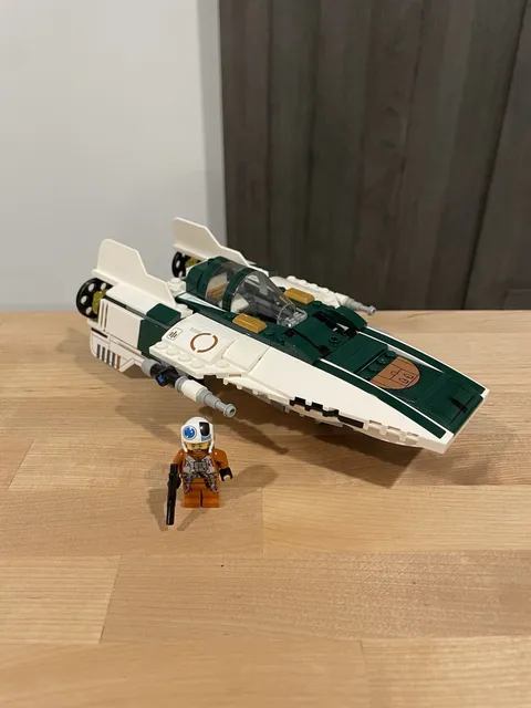 LEGO Star Wars Resistance A-Wing Starfighter 75248 Complete Ship & Pilot Figure
