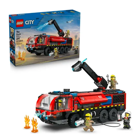 LEGO City Airport Fire Truck Kids Building Toy 60499