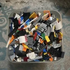 15 lb LEGO Bulk Lot Mixed Pieces, Parts & Bricks Multicolor… tub not included