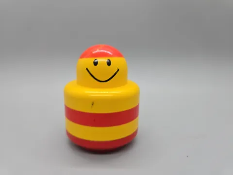 Lego Duplo Primo Round Baby Rattle 1x1 Smile Face Red Stripes Pattern Part Piece