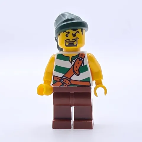LEGO Pirates II Minifigure One Size Green Brown Excellent Condition Preowned Fig