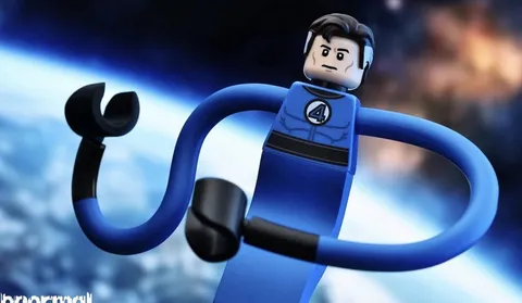 LEGO Marvel Mr. Fantastic + Accessories Custom minifigure By Abnormal & Pickle