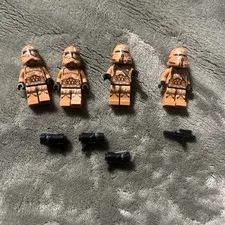 4 Lego Star Wars Geonosis Clone Airborne Trooper Minifigure 75089