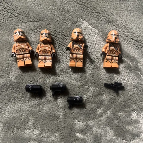 4 Lego Star Wars Geonosis Clone Airborne Trooper Minifigure 75089