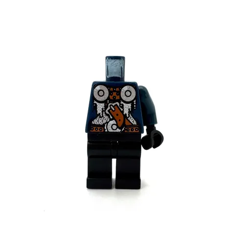 LEGO Castle Dwarf Torso Leg Minifigure Parts 7036 Fantasy Era Dark Blue