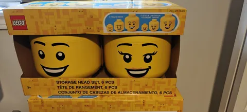 LEGO Storage Head Set, 6-Pieces NEW