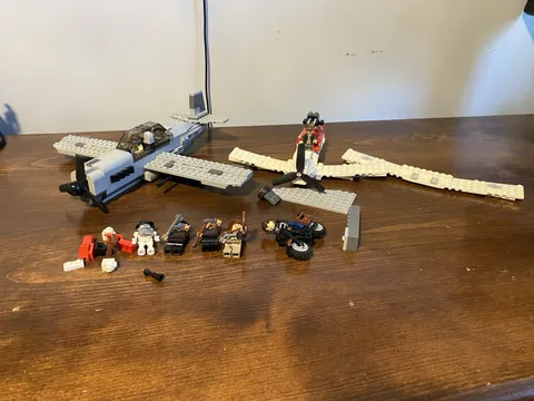 LEGO Indiana Jones: Fighter Plane Attack (7198) Seems Complete + Extra Figures