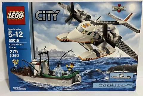 LEGO 60025 CITY: Coast Guard Plane Builds Boat + Seaplane  Floats New Sealed