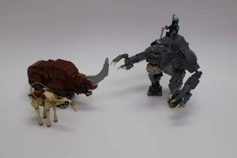 LEGO® Star Wars™ Huge Lot Of Custom Creatures Rancor Boba Fett Mudhorn & Eopie