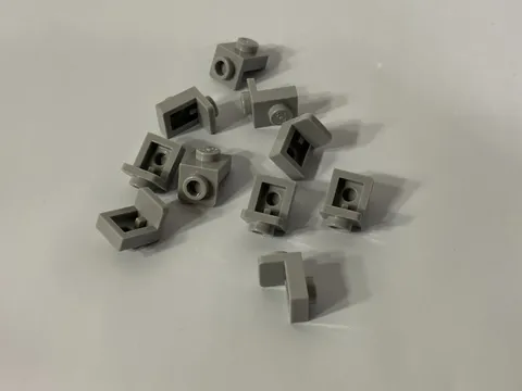 LEGO Plate 1X1 w/ 1.5 Plate 1X1 Downwards Light Bluish Gray 6248078 New x10