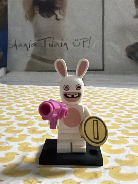 RABBID WHITE RABBIT LEGO MINIFIG FIGURE super mario bros kingdom battle nintendo
