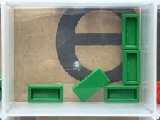 LEGO Parts - Green Tile 1 x 2 - No 3069 - QTY 5