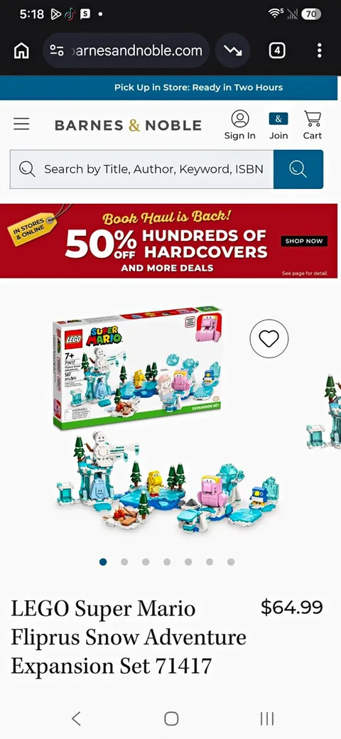 LEGO Super Mario 71417 Fliprus Snow Adventure Expansion Set 567pcs 7+