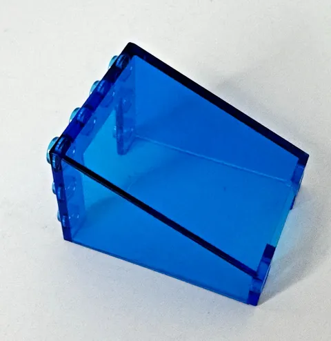 LEGO 4872 Space Port Trans-Dark Blue Windscreen 3 x 4 x 4 Inverted