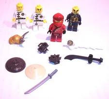 Lot of 4 LEGO Ninjago Assorted Mixed Minifigures.