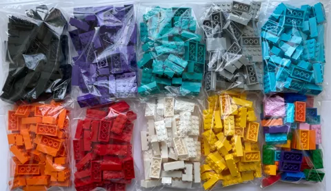 LEGO Part 3001 (Qty 50) 2x4 Brick in Multiple Colors NEW