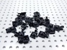 LEGO Lot of 20 Black 1x1 Plates w/ Horizontal Clip BV