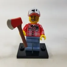 LEGO Lumberjack minifigure CMF Series 5 8805 Beaver Hat Col072