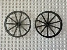 LEGO Wheel Wagon 56mm 33212 Pearl Dark Gray x2