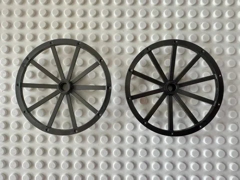 LEGO Wheel Wagon 56mm 33212 Pearl Dark Gray x2