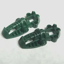 LEGO 47298 Bionicle Foot Toa Metru Dark Green x2 Vintage Genuine