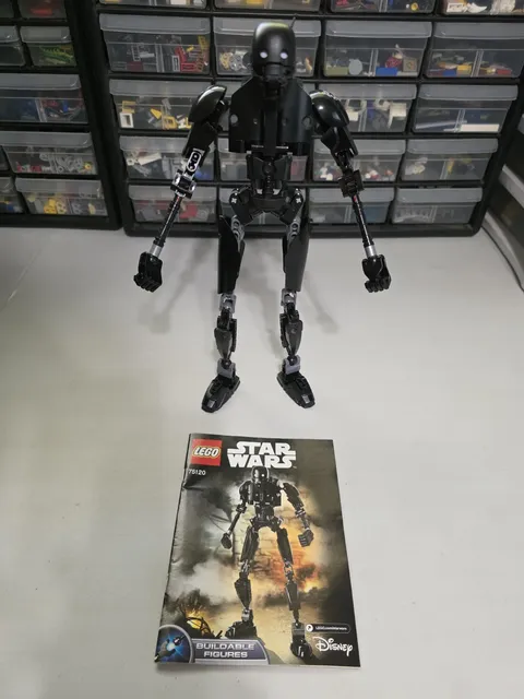 LEGO Star Wars buildable figure K-2SO (75120) used with instructions