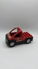 Lego Duplo Red Firetruck Vehicle For Fireman Fire Truck