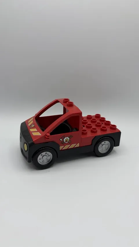 Lego Duplo Red Firetruck Vehicle For Fireman Fire Truck