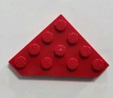 LEGO Wedge Plate 4 x 4 Cut Corner Wing #30503 - Red