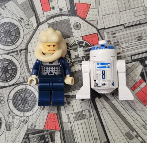 LEGO Star Wars Bib Fortuna and r2d2 Minifigure set 4475 lot of 2