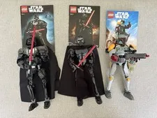 LEGO Star Wars Buildable Figures Lot 75111 75117 75533 Complete W/ Instructions
