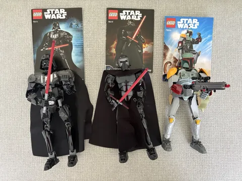LEGO Star Wars Buildable Figures Lot 75111 75117 75533 Complete W/ Instructions