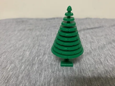 Vintage Lego Square Base Round Pine Tree