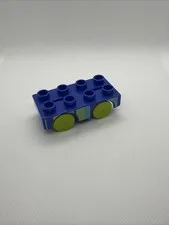 Lego Duplo BLUE WHEEL BASE TRAIN CAR Block w/ Wheels Replacement Coaster Car