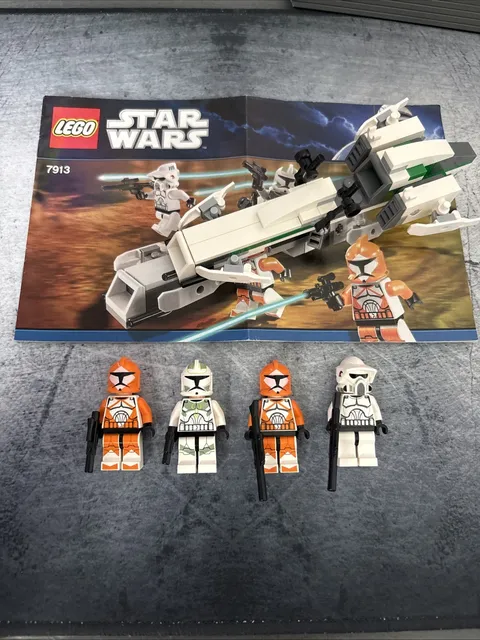 Lego Star Wars Clone Trooper Battle Pack Complete With Instruction (7913)