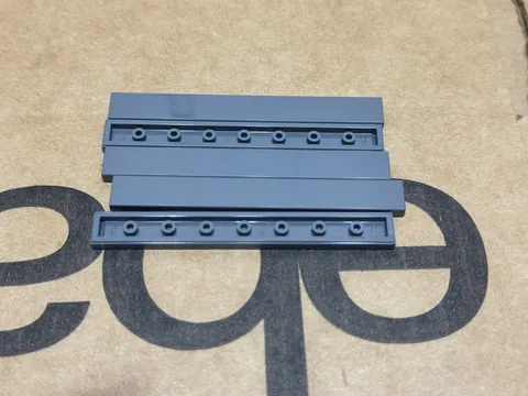 LEGO Parts - Dark Bluish Gray Tile 1 x 8 - No 4162 - QTY 5