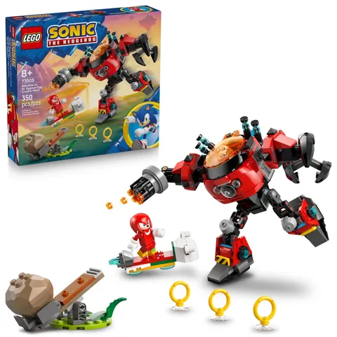 LEGO Sonic the Hedgehog Knuckles vs. Dr. Eggman Egg Crusher Mech, Ages 8+- 77005
