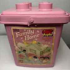 LEGO Duplo Family Home Bucket Set, Number 2552 Vintage 1992 Used