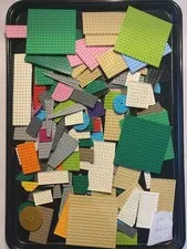 Lego Plates Lot 1.02 – Random Selection of Shapes, Sizes and Colors
