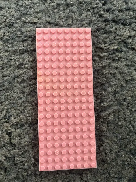 LEGO Pink Stackable Plate Piece, Plastic, 1 Piece, Age 4+